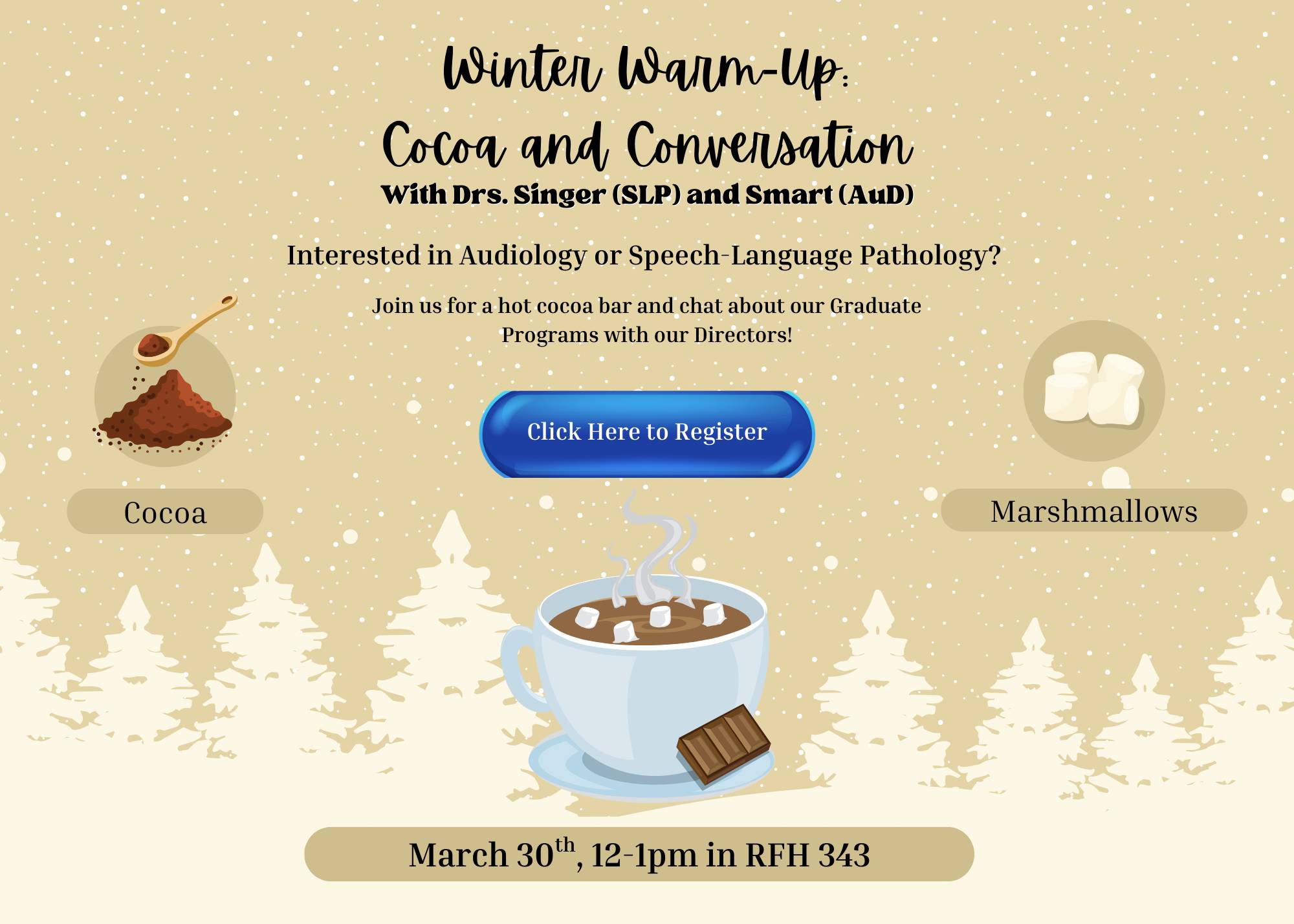 Winter warm up cocoa and convo